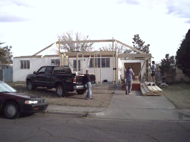 roof framing begins